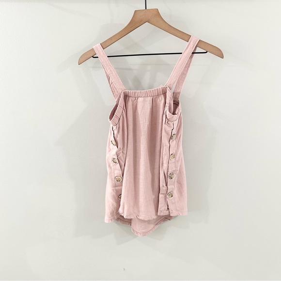 Universal Thread Button Detail Tank Pink Size XS - Picture 7 of 7